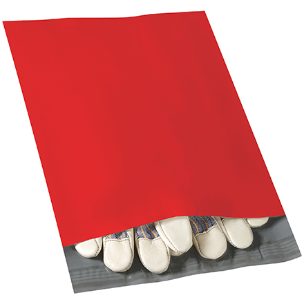 10 x 13" Red Poly Mailers