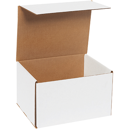 10 x 8 x 6" White Corrugated Mailers