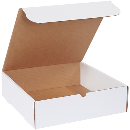 14 x 14 x 4" White Literature Mailers